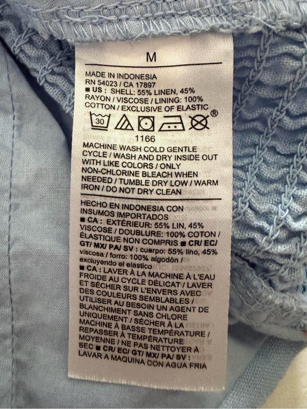 Button-Front Linen Top - Picture 4 of 5